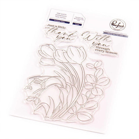 Pinkfresh Studio Clear Stamp Timeless Tulips