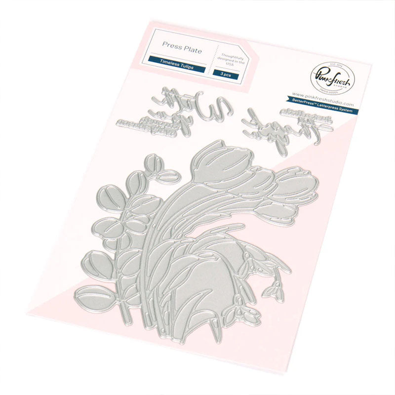 Pinkfresh Studio Press Plates Timeless Tulips
