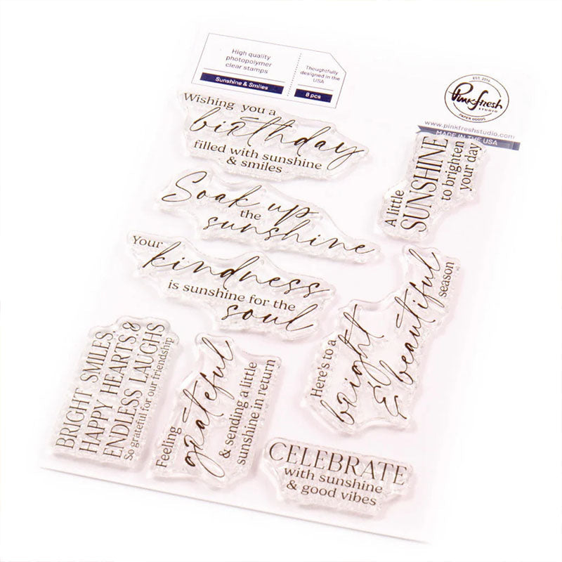 Pinkfresh Studio Clear Stamp Sunshine & Smiles