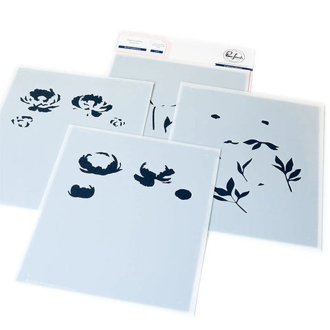 Pinkfresh Studio Stencil Blushing Blooms