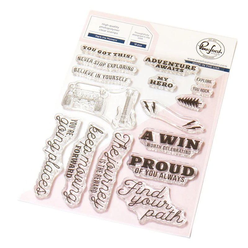 Pinkfresh Studio Clear Stamps Mark the Moment