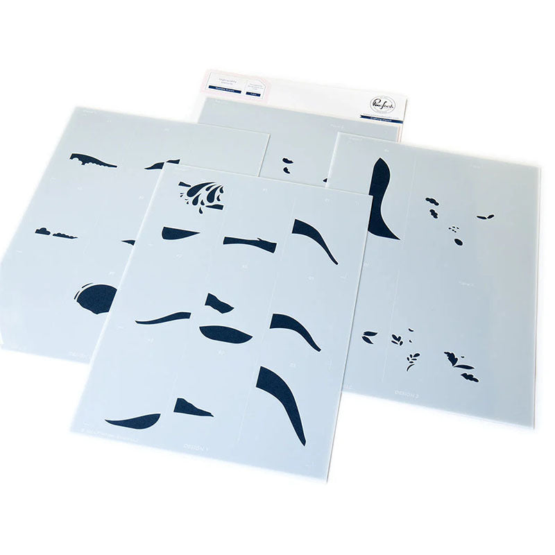 Pinkfresh Studio Stencil Sippable Scenes