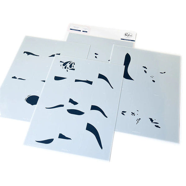 Pinkfresh Studio Stencil Sippable Scenes