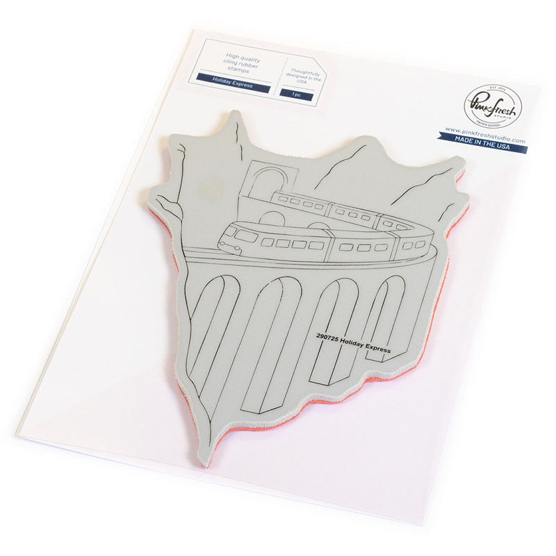 Pinkfresh Studio Cling Stamp Holiday Express