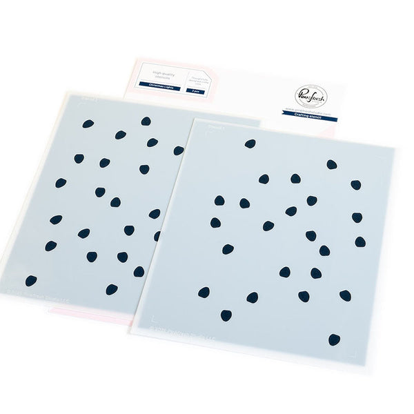 Pinkfresh Studio Stencil Christmas Lights