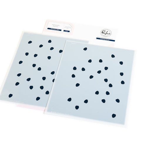 Pinkfresh Studio Stencil Christmas Lights