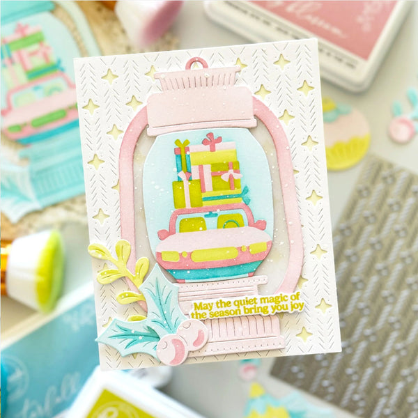 Pinkfresh Studio Stencil Lantern Landscapes: Joyride