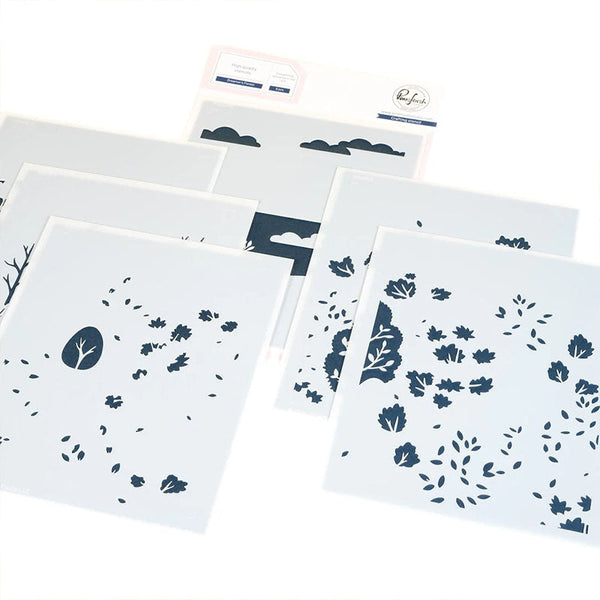 Pinkfresh Studio Stencil Dreamer's Forest