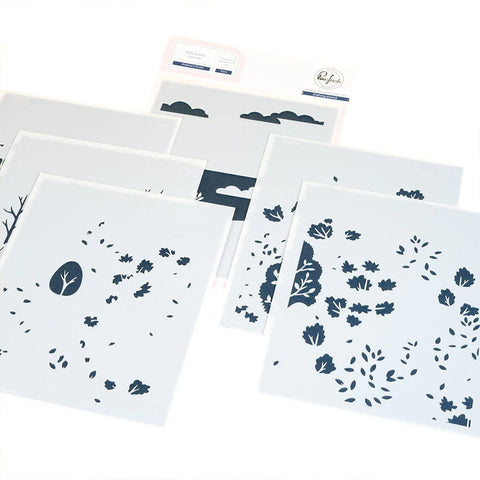 Pinkfresh Studio Stencil Dreamer's Forest