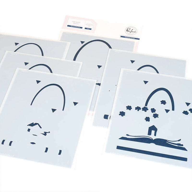 Pinkfresh Studio Stencil Nature's Narrative