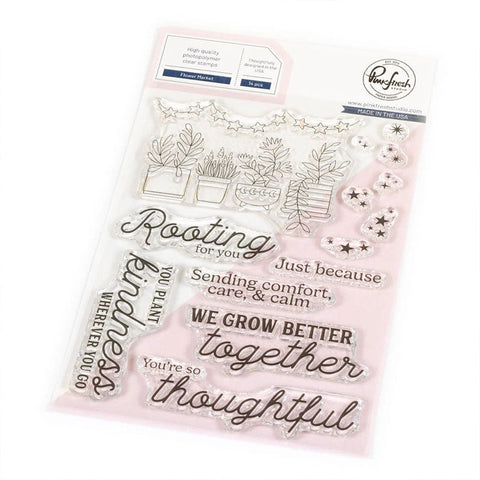 Pinkfresh Studio Clear Stamps Flower Market