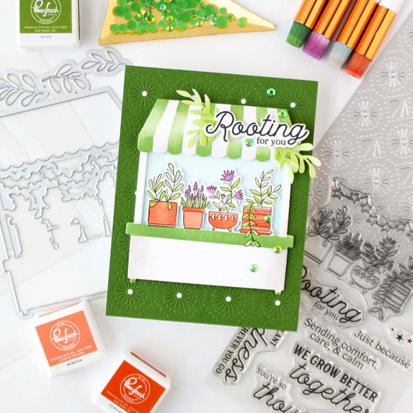 Pinkfresh Studio Stencil Flower Market