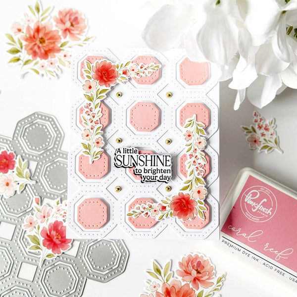 Pinkfresh Studio 4pc Peony Glow