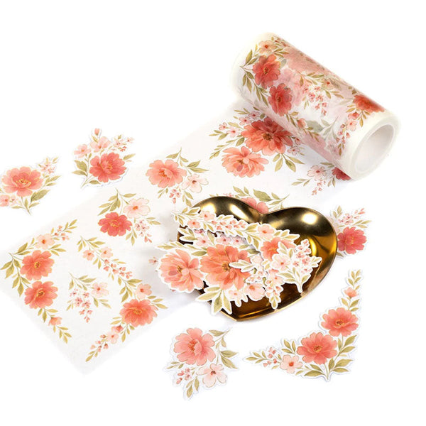 Pinkfresh Studio Washi Tape Peony Glow