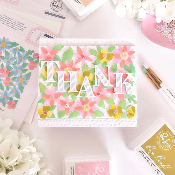 Pinkfresh Studio Stencil Bloom Burst