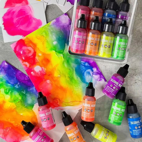Tim Holtz Alcohol Ink Neon 8pc