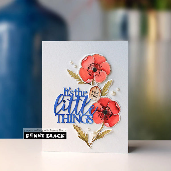 Penny Black 2pc Poppies