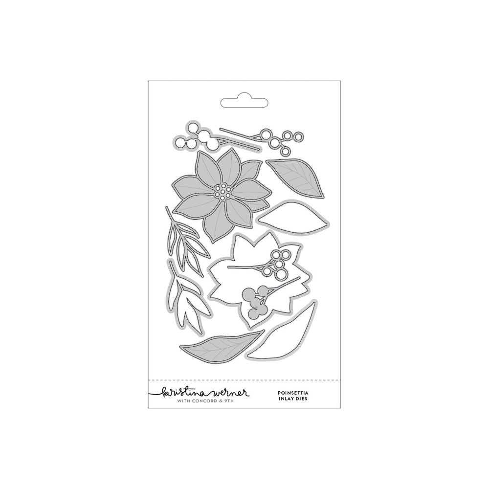 Concord & 9th Dies Poinsettia Inlay