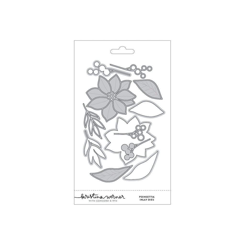 Concord & 9th Dies Poinsettia Inlay