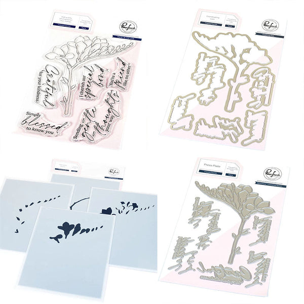 Pinkfresh Studio 4pc Freesia Flourish