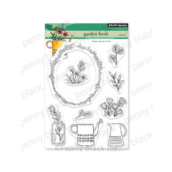Penny Black Clear Stamps Garden Fresh