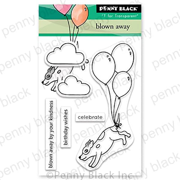 Penny Black Clear Stamps Blown Away