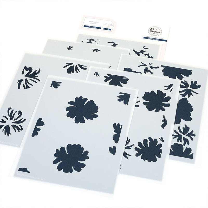 Pinkfresh Studio Stencil Petal Pop