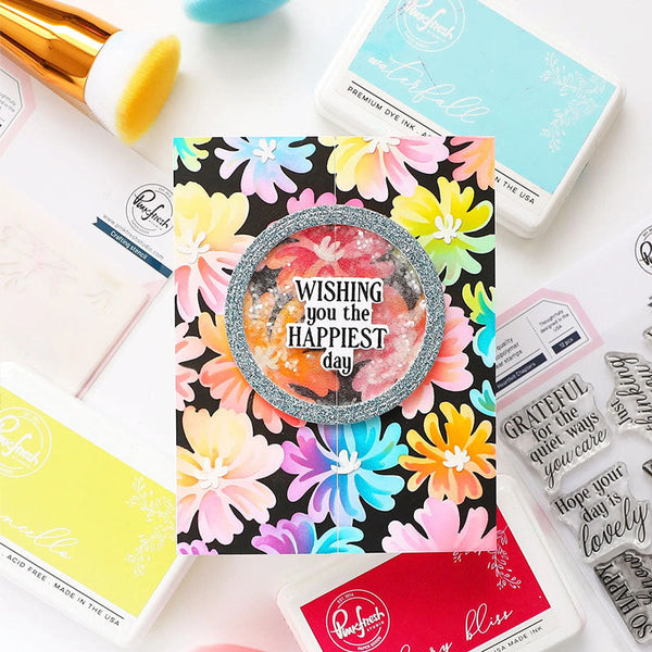 Pinkfresh Studio Stencil Petal Pop