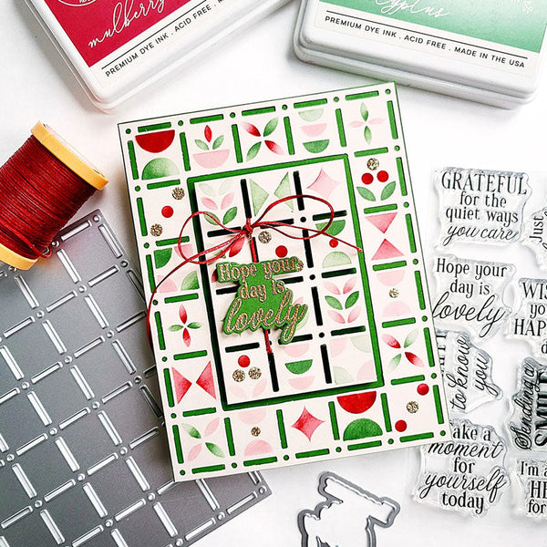 Pinkfresh Studio Stencil Refined Grid