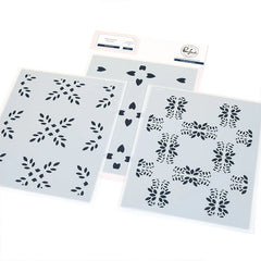 Pinkfresh Studio Stencil Petal Mosaic