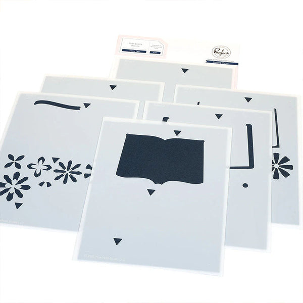 Pinkfresh Studio Stencil Floral Tale