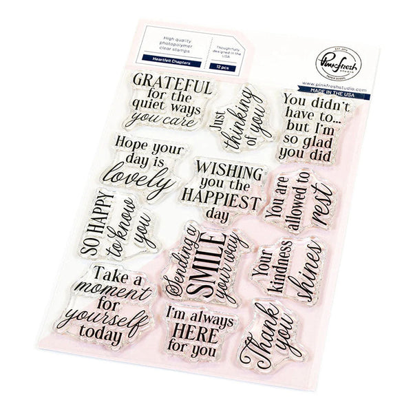 Pinkfresh Studio Clear Stamps Heartfelt Chapters