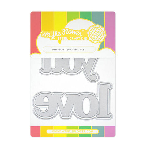 Waffle Flower Dies Oversized Love