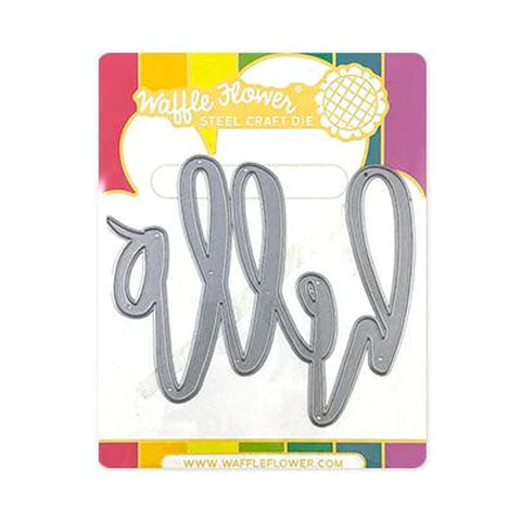 Waffle Flower Dies Oversized Hello