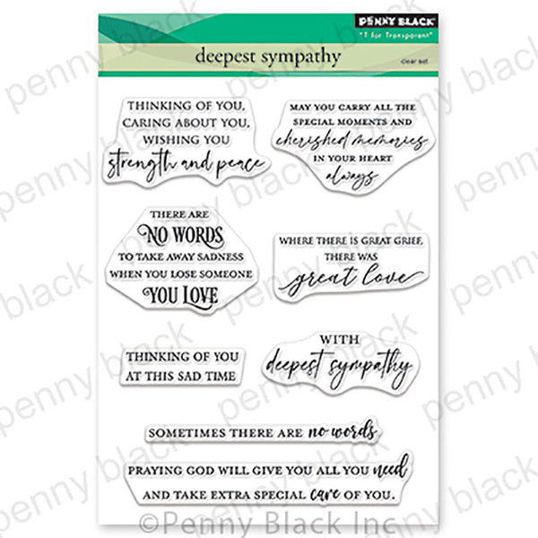 Penny Black Clear Stamps Deepest Sympathy