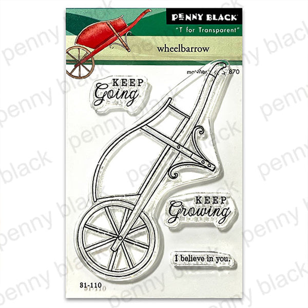 Penny Black Clear Stamps Wheelbarrow