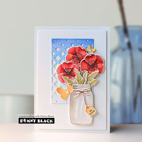 Penny Black 2pc Canning Jar