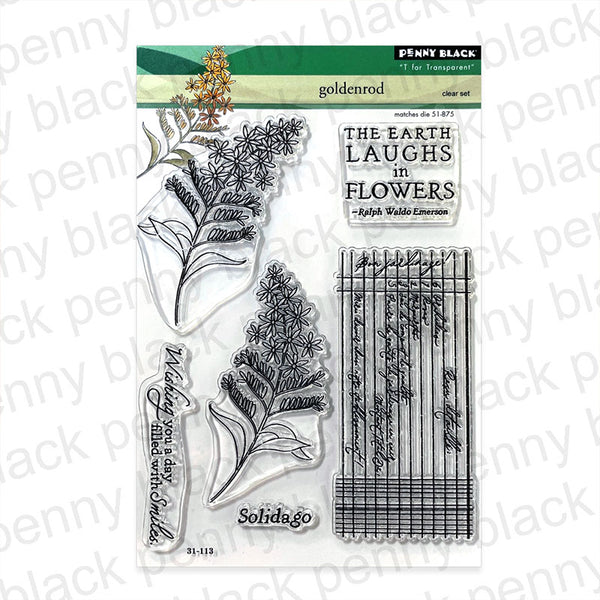 Penny Black Clear Stamps Golden Rod