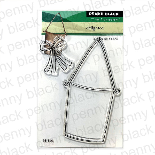 Penny Black Clear Stamps Delighted Cut Out
