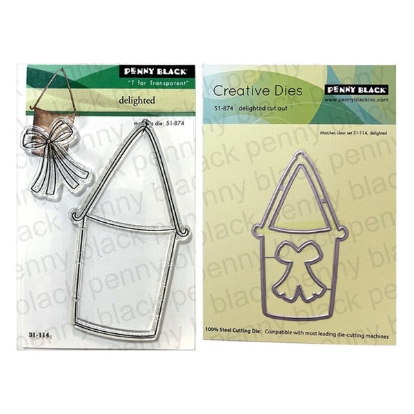 Penny Black 2pc Delighted Cut Out