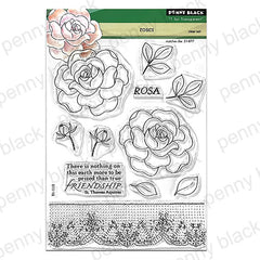Penny Black Clear Stamps Roses