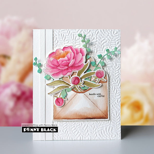 Penny Black 2pc Peonies