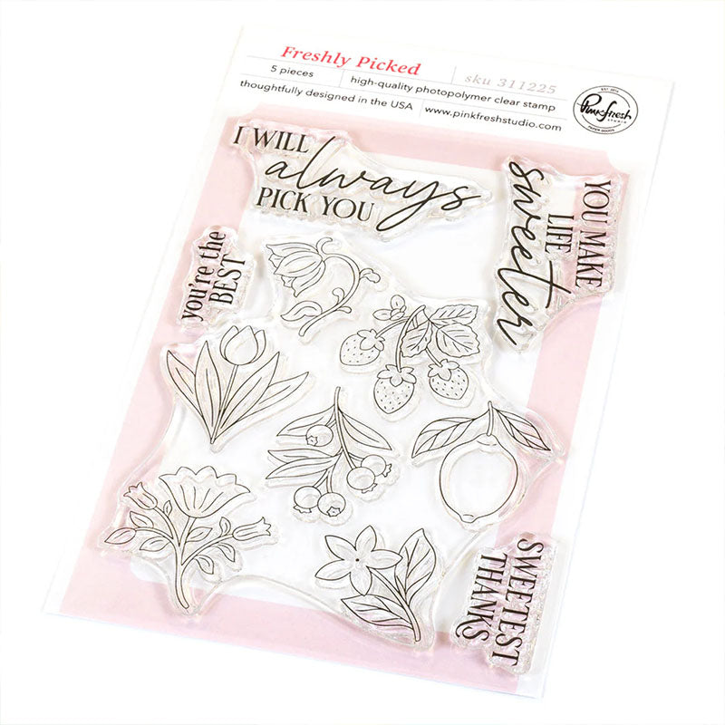 Pinkfresh Studio Clear Stamps Freshly Picked