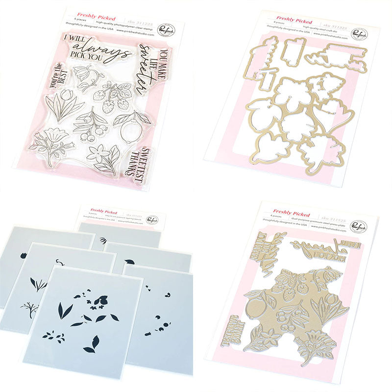 Pinkfresh Studio 4pc Freshly Picked