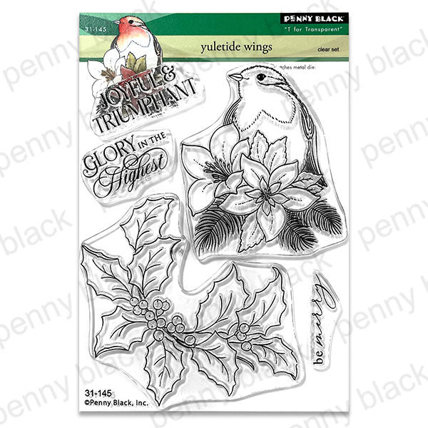Penny Black Clear Stamps Yuletide Wings