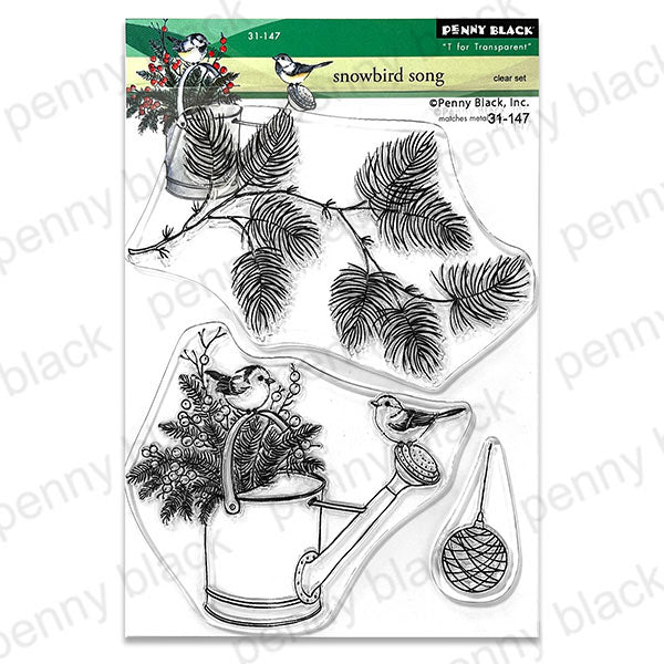 Penny Black Clear Stamps Snowbird Song