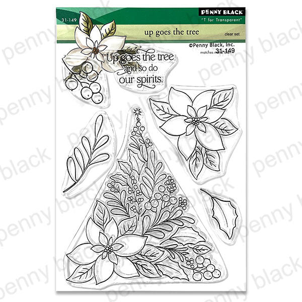 Penny Black Clear Stamps Up Goes The Tree