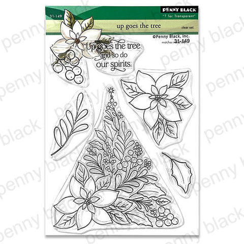 Penny Black Clear Stamps Up Goes The Tree