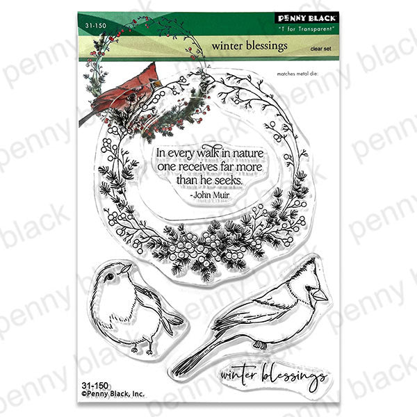 Penny Black Clear Stamps Winter Blessings