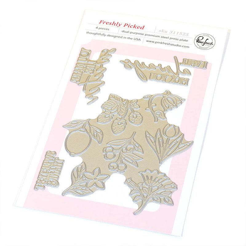 Pinkfresh Studio Press Plates Freshly Picked